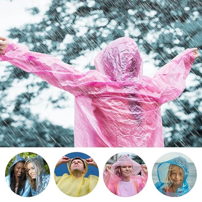 UK-0894 Rain Ball, Refill Rain Card for Emergency Use Waterproof with Smallest Pocket Size | Raincoat For Traveling And Outdoor Activities| Free Size