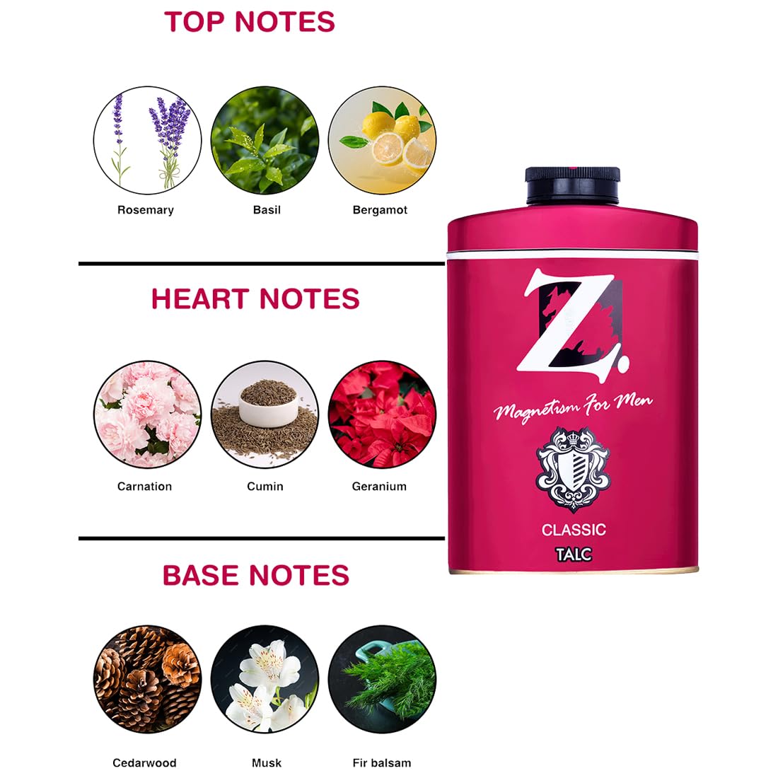 UK-0448 Z - Magnetism for Men Talc30gms Talcum powder for men
