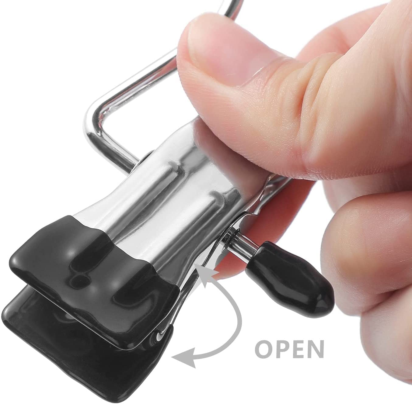UK-0675 Multifunctional Metal Clip Hangers with Wide Clamp, No Trace, Non-Slip Design for Drying Socks, Hats, and Clothes Storage