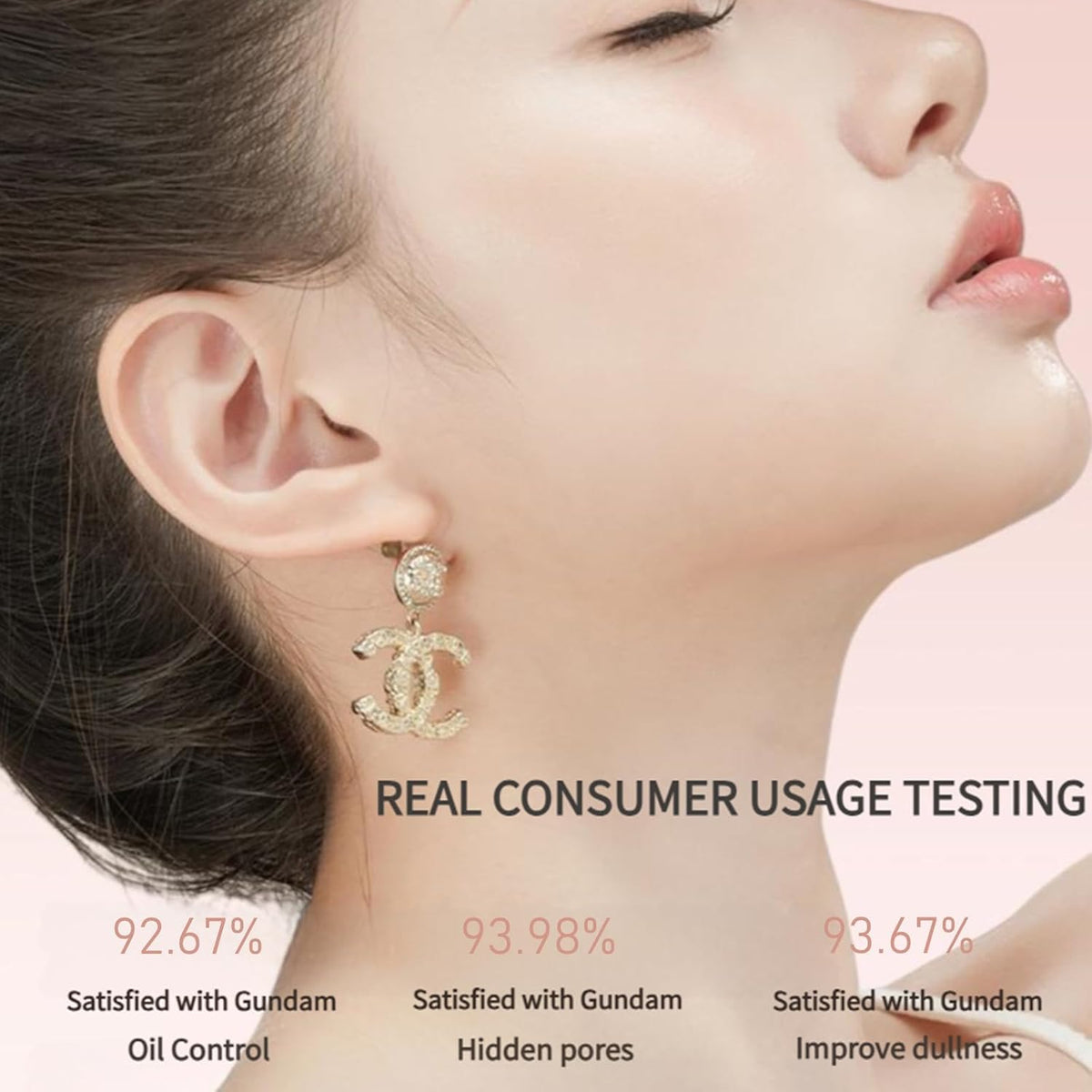 UK-1040 Beauty Foundation Stick, 2-in-1 Multifunctional Moisturizing Foundation Stick with Brush, Long Lasting Natural Matte Finish, Lightweight, Waterproof, 20g, Suitable for All Skin Types