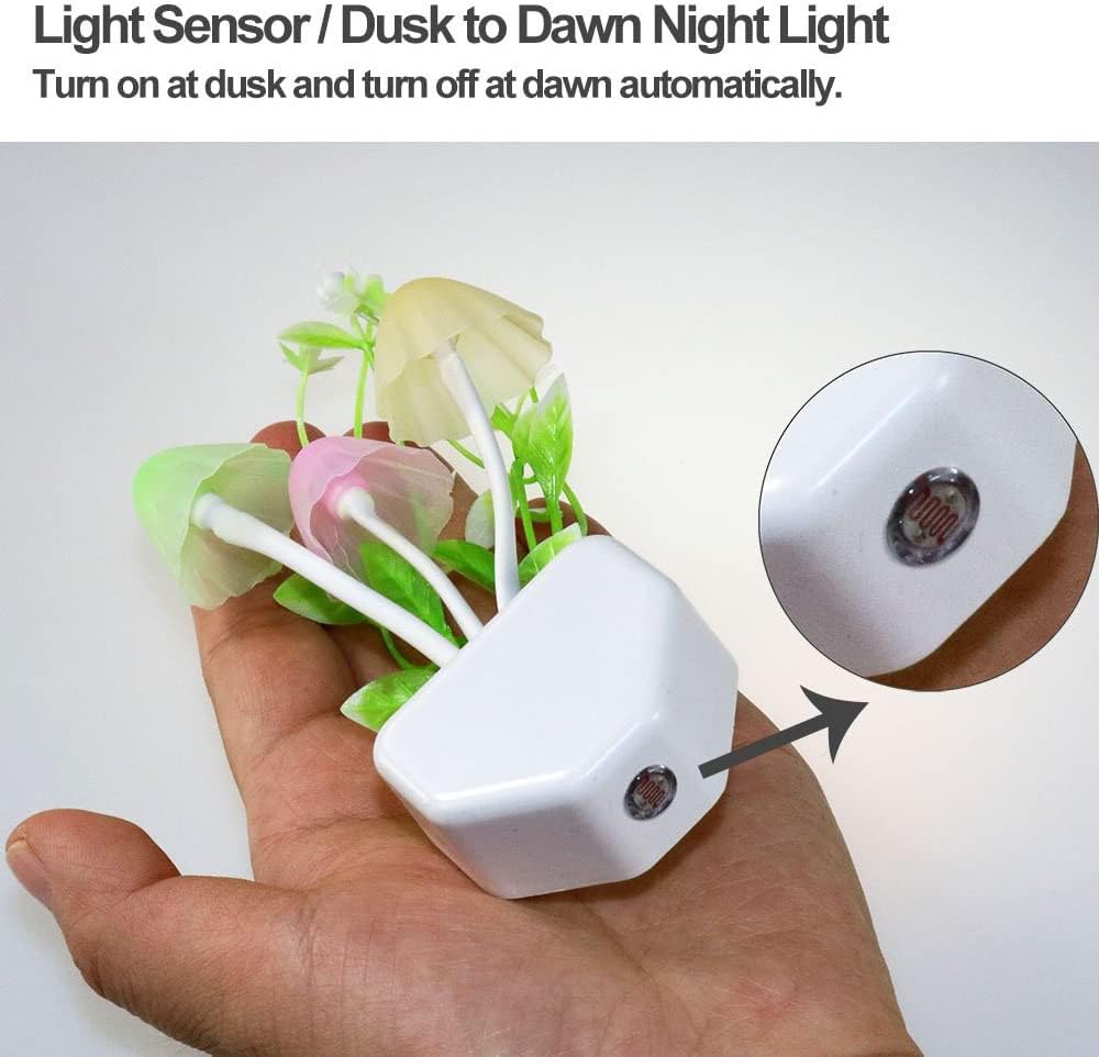 UK-0129 Mushroom Lamp Automatic Sensor Light Multi-Color Changing Best Night Avatar LED Bulbs