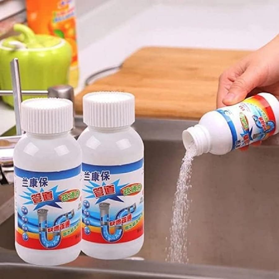UK-0363 Powerful Sink and Drain Cleaner, Portable Powder Cleaning Tool Super Clog Remover Chemical Powder Agent for Kitchen Toilet Pipe Dredging