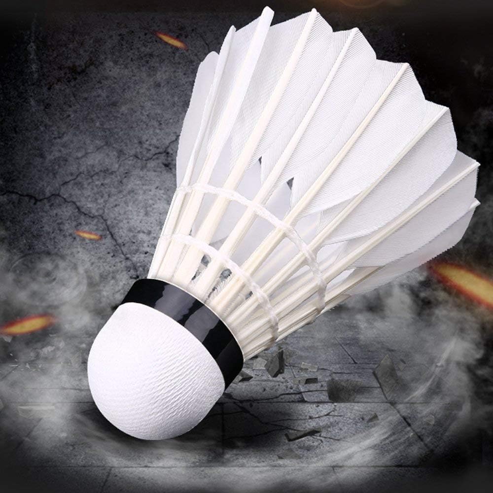 UK-0829 Durable Feather Shuttlecock | High-Performance Feather Design for Indoor & Outdoor Badminton | Consistent Flight & Stability for Training & Match Play (1PC)