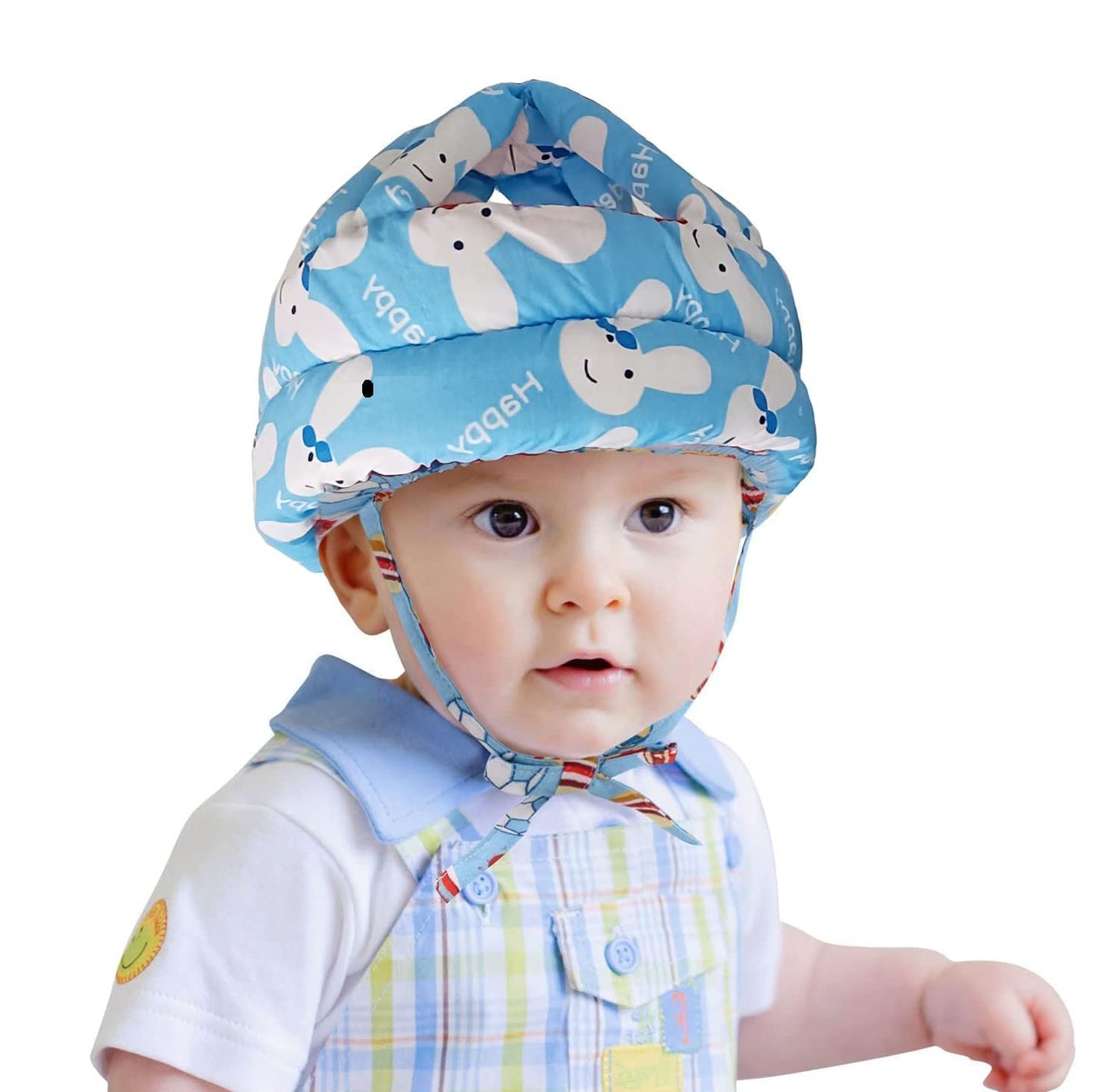 UK-0117 Baby Head Protector for Safety - Adjustable Safety Helmet 6m to 3y Kids, Soft Head Cushion Protective Running Walking Crawling Safety Helmet