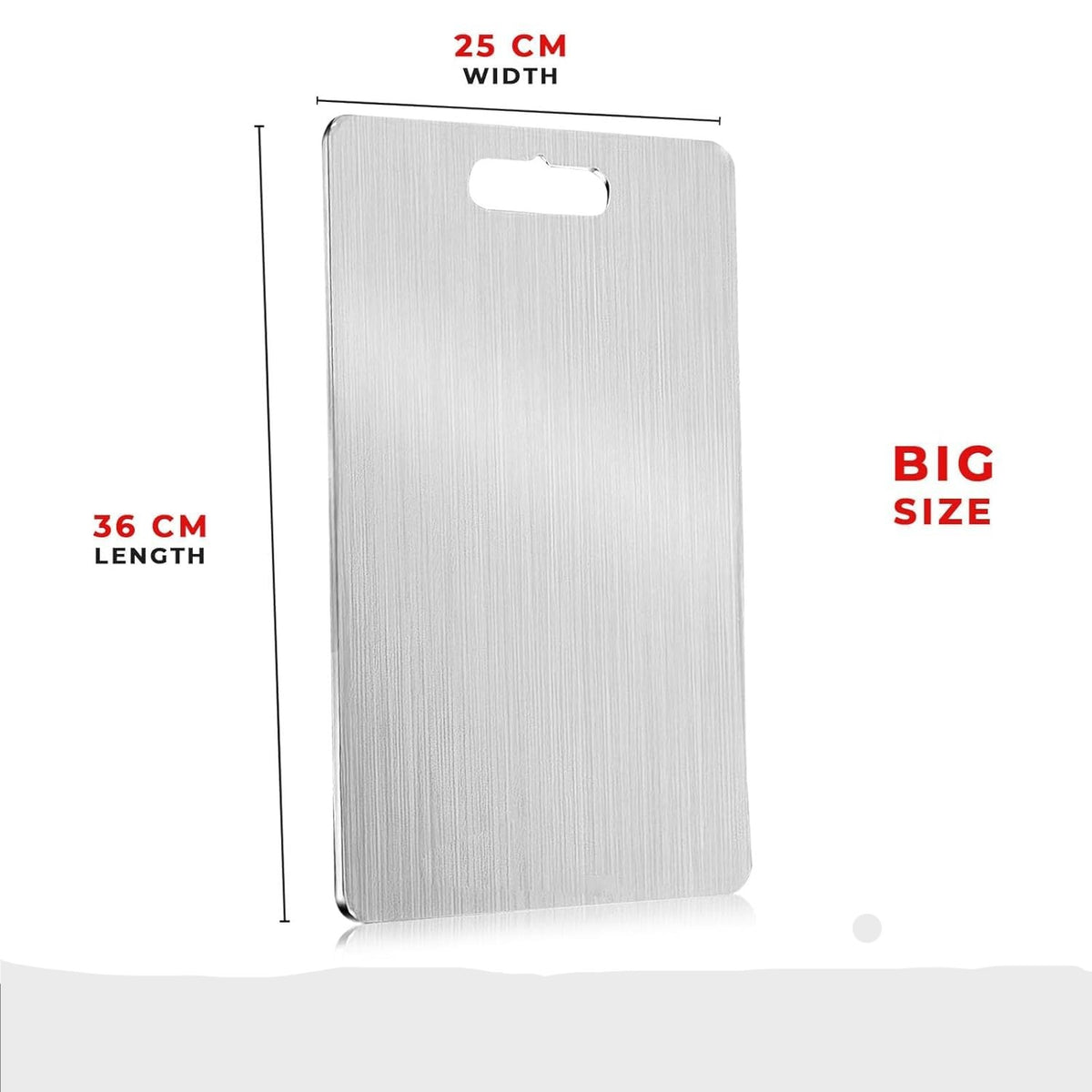 Stainless Steel Chopping Board Vegetable,Fruit Cutting, Kneeding, Cake Prep, Heavy Duty Chopping-Board