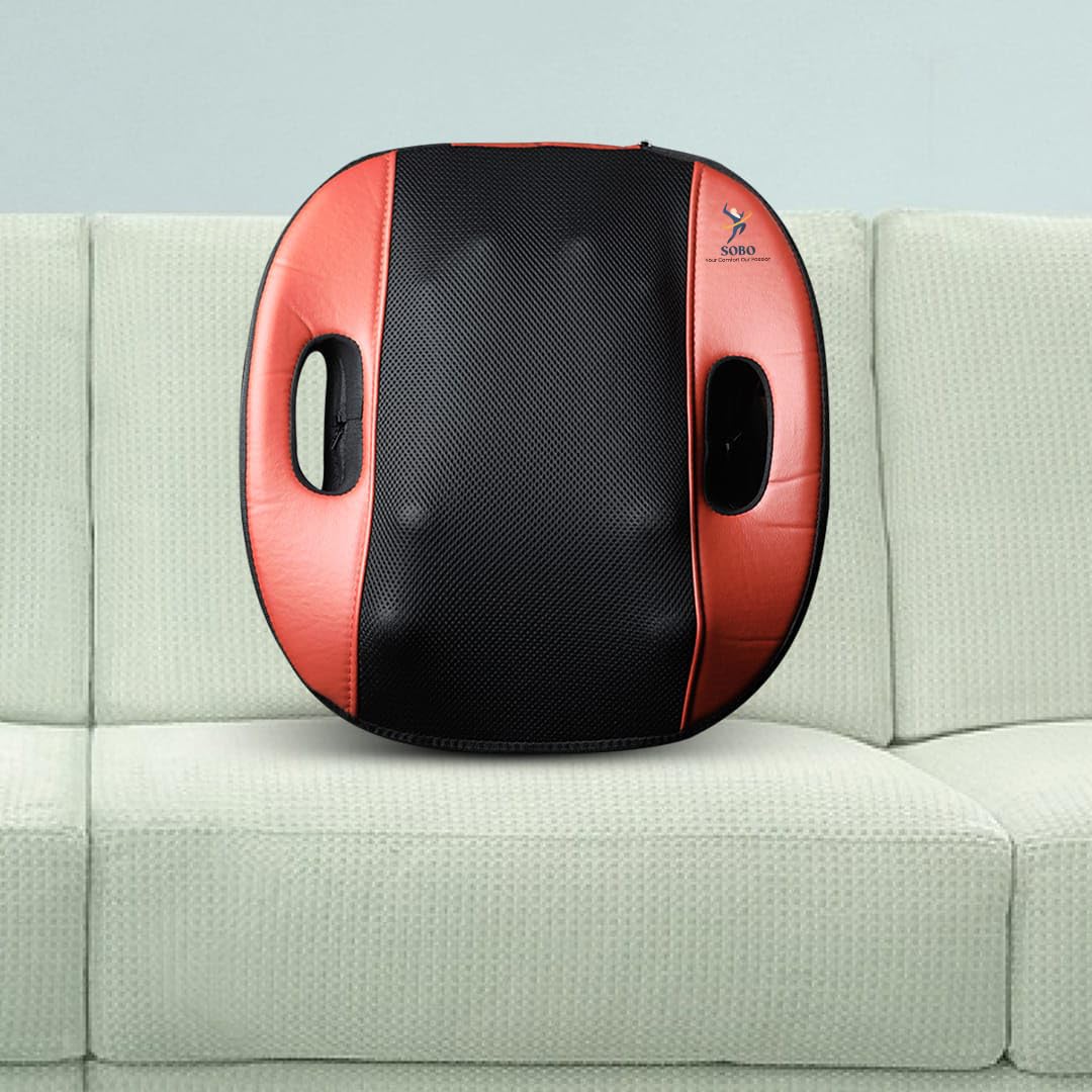 UK-0968 back massager cushion with heat function backpain cushion for chair electric back massager for pain relief roller for back massage