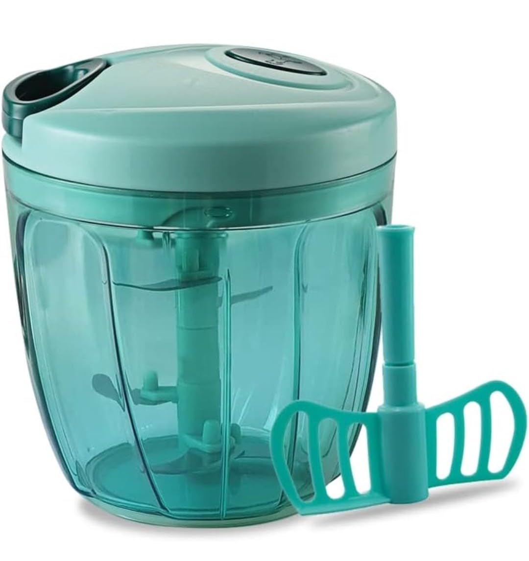 UK-0737 Handy Vegetable and Fruit Manual Onion Dry Fruit Salad Maker Vegetable Quick String Chopper 1000ml