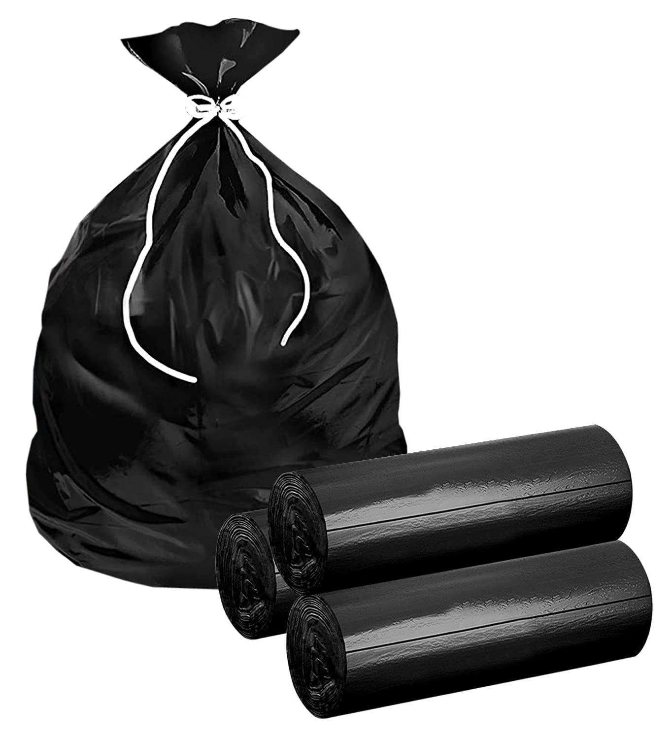 UK-0699 Clean Pride Garbage Bags 19 x 21 inches. With Easy Tie String