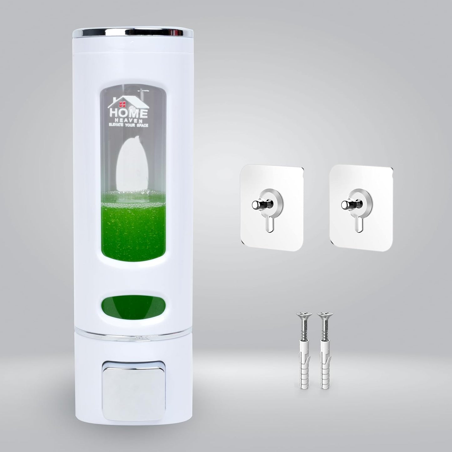 UK-0962 Wall Mounted Soap Shampoo Conditioner Hand Wash Gel Dispenser Liquid Soap Sanitizer Dispenser for Bathroom
