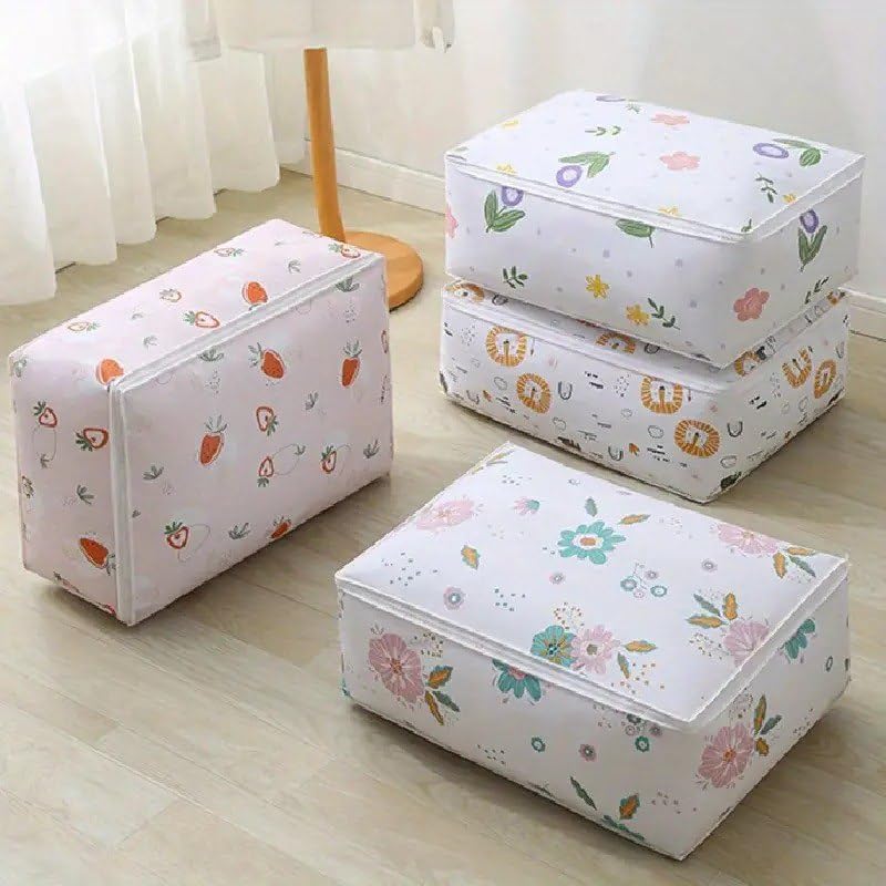 UK-0759 Storage Organizer - Moisture-Proof, Dust-Proof Quilt Storage Bags for Storing Quilts, Coats, Jackets, Pillows, Blankets | Underbed Storage Bag (58 x 40 x 22 CM)