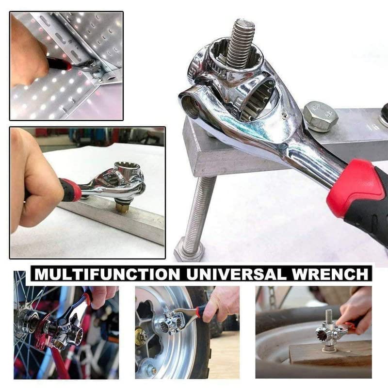 UK-0104 48 in 1 Socket Point Universal Car Repair 360 Degree Fixed Square, Hex, Torx Hand Tool Wrench