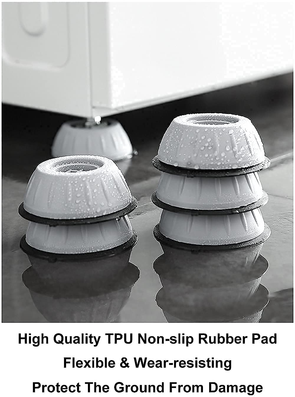UK-0121 Anti Vibration Pads for Washing Machine/Fridge/Home Furniture