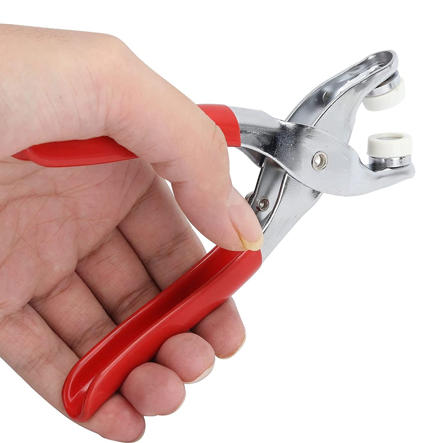 UK-0764 Grommet Eyelet Setting Pliers Tool for Bag Shoes Leather Belt Cloth Easy to Press Button Pincer Pile Clipper Hand Tool with Snap & Ring