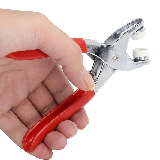 UK-0764 Grommet Eyelet Setting Pliers Tool for Bag Shoes Leather Belt Cloth Easy to Press Button Pincer Pile Clipper Hand Tool with  Snap & Ring