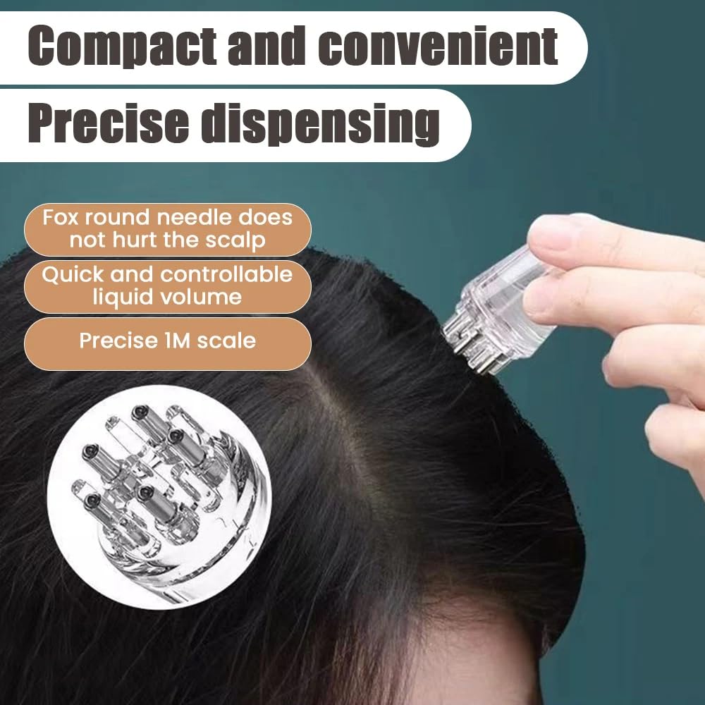 UK-0871 Hair Oil Applicator Comb, Smooth Root Comb Applicator Bottle For Scalp Oil, Anti Hair Loss Lotion Dispenser
