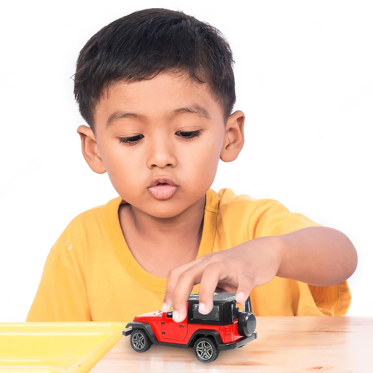 UK-0942 Thar Die-Cast Metal Toy for Kids | Pull Back Action Miniature Scaled Model Car | Openable Doors