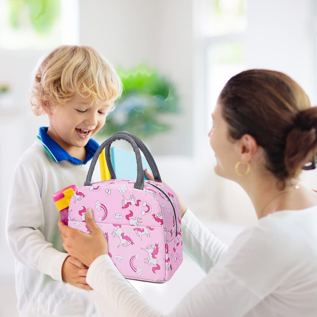 UK-0358 Lunch Bag for Office Women | Tiffin Insulated Handbag for Lunch Box | School, Picnic, Office, Outdoor