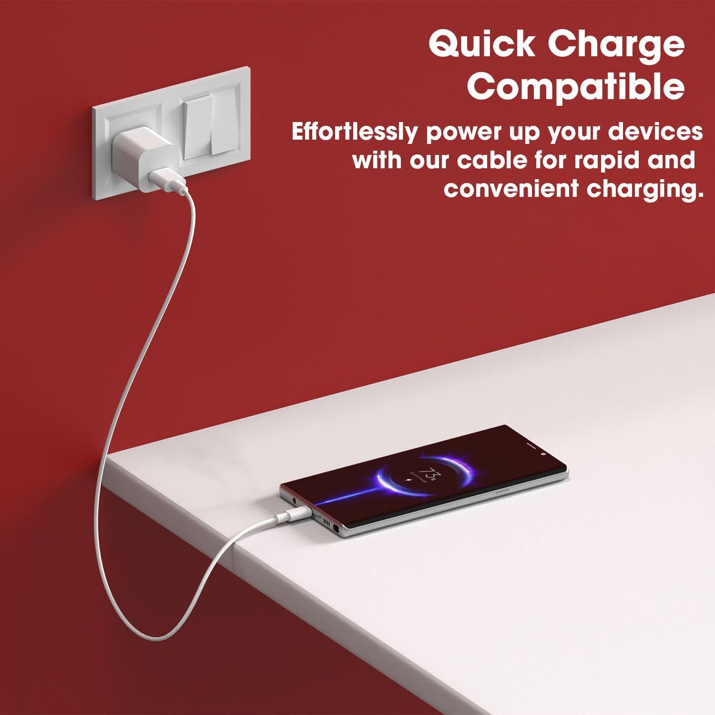 UK-0917 Type C Fast Charging Cable with High-Speed Compatible With All Smartphones