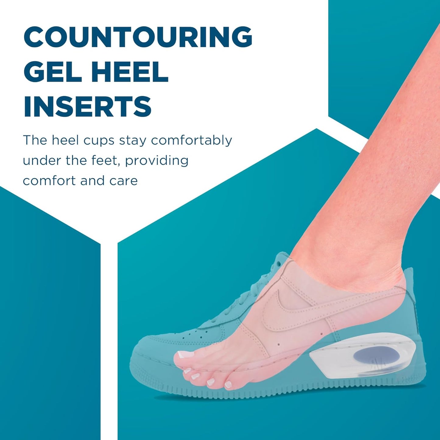 UK-0167 Silicone Gel Heel Pad For Heel Swelling Pain Relief