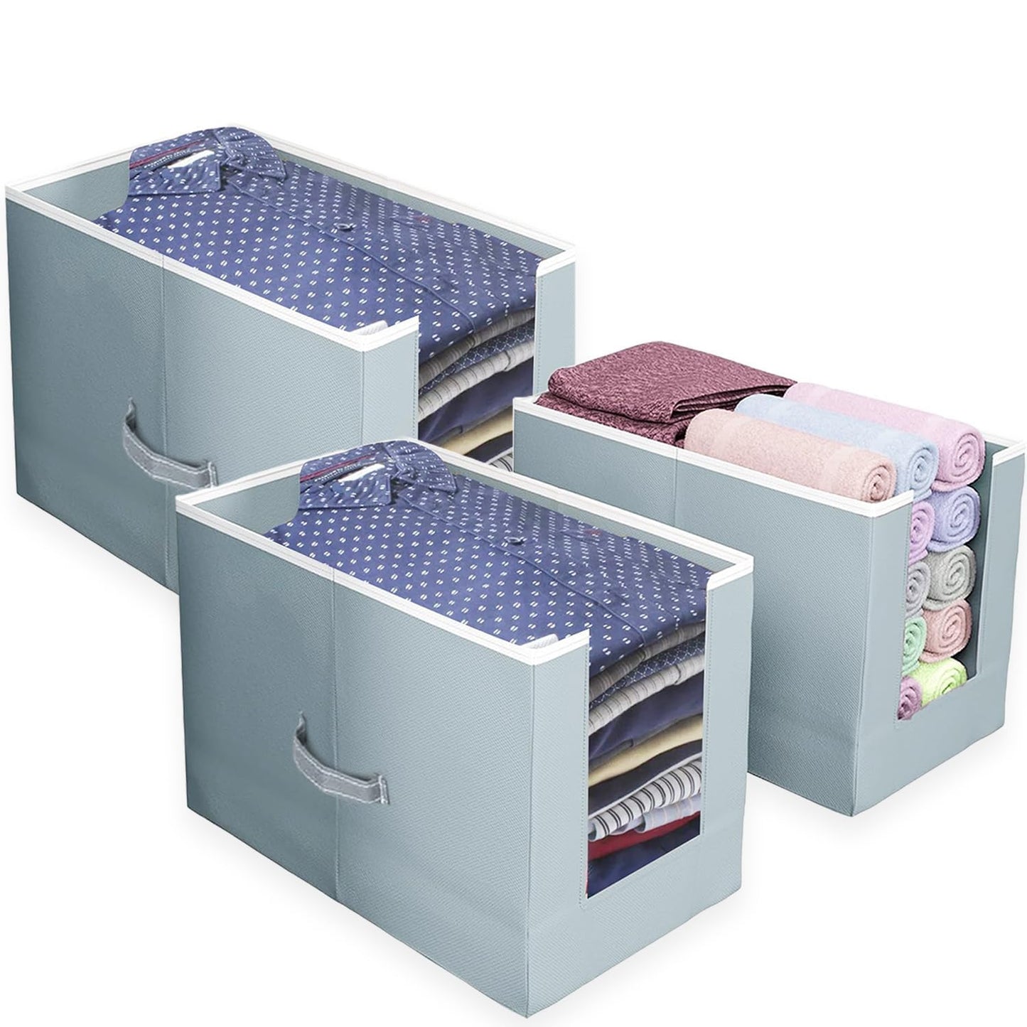 UK-0960 Clothes Organizer| Foldable Non Woven Material|Closet & Wardrobe Organizer