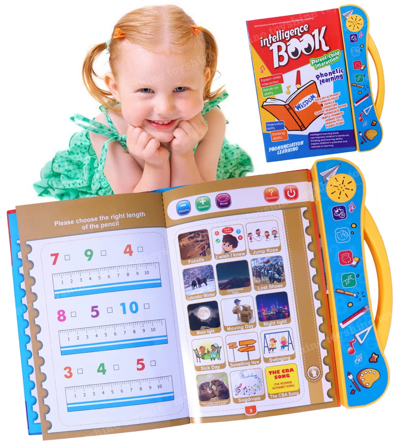 UK-0321 Interactive E Learning Children Book Musical English Educational Phonetic Learning Book for 3+ Years, Model - Puzzle Fun