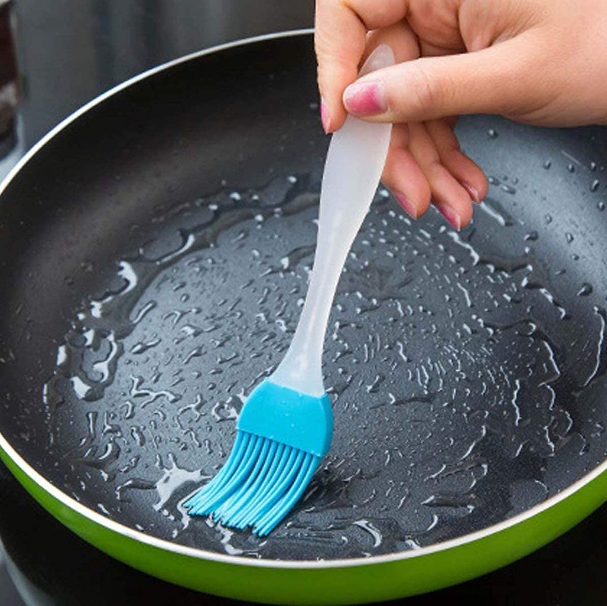 UK-0859 Silicone Spatula and Brush Set for Pastry, Cake Mixer, Decorating, Cooking, Baking, Silicone Spatula and Pastry Brush Set