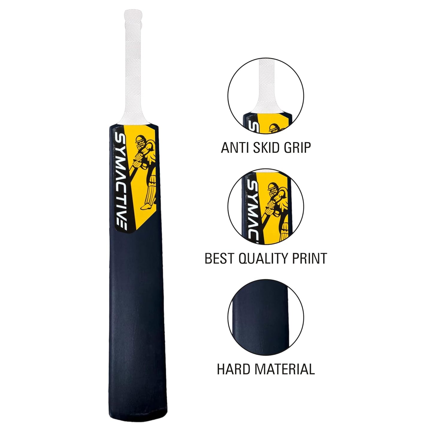 UK-0815 Cricket Bat Lightweight Fiber Bat Hard Plastic Bat Tournament Plastic Cricket Bat Standard Size Cricket Bats for Adults Fiber Bat