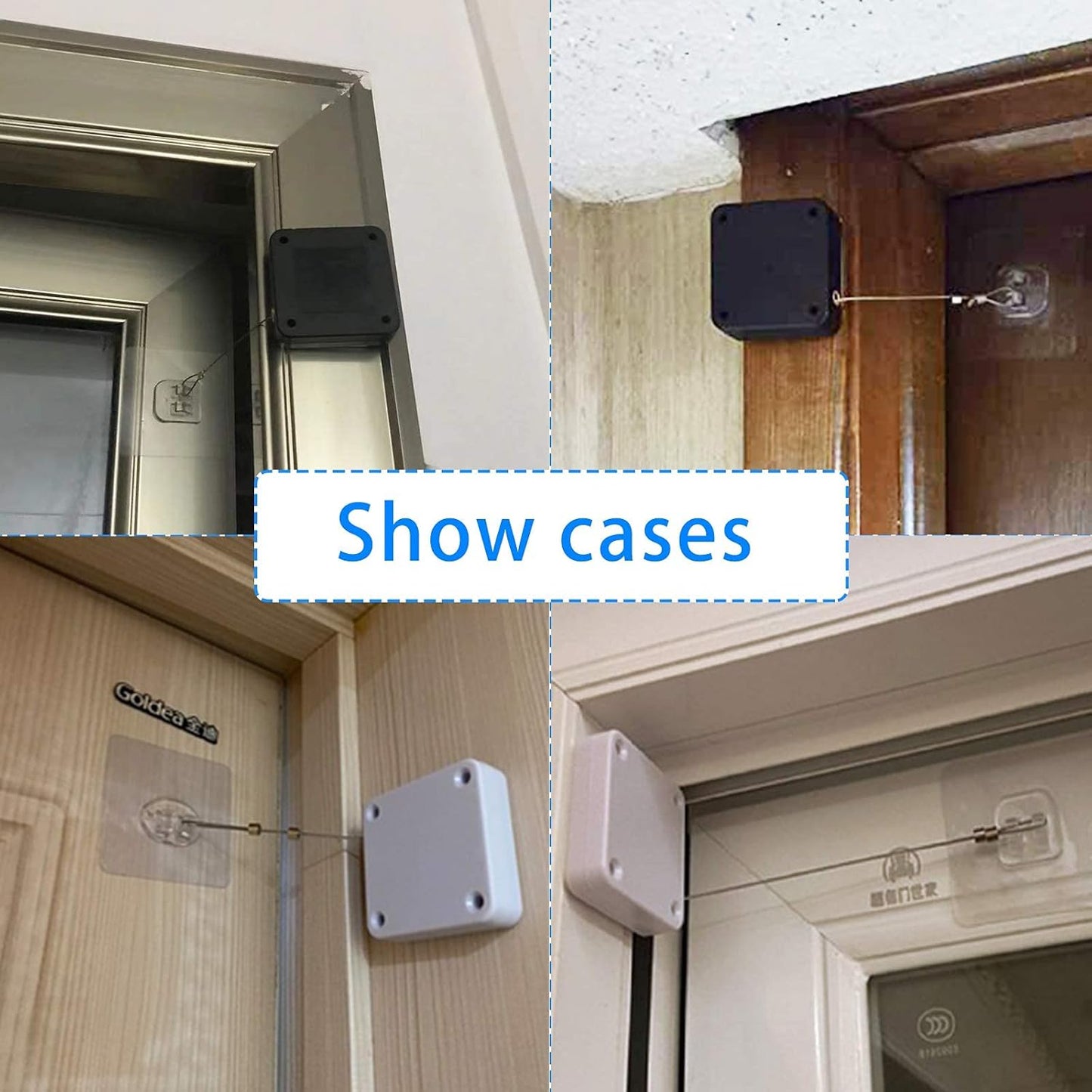 UK-0698 Free Automatic Door Closer, Multifunctional Automatic Door Closer, Automatically Self Closing Door