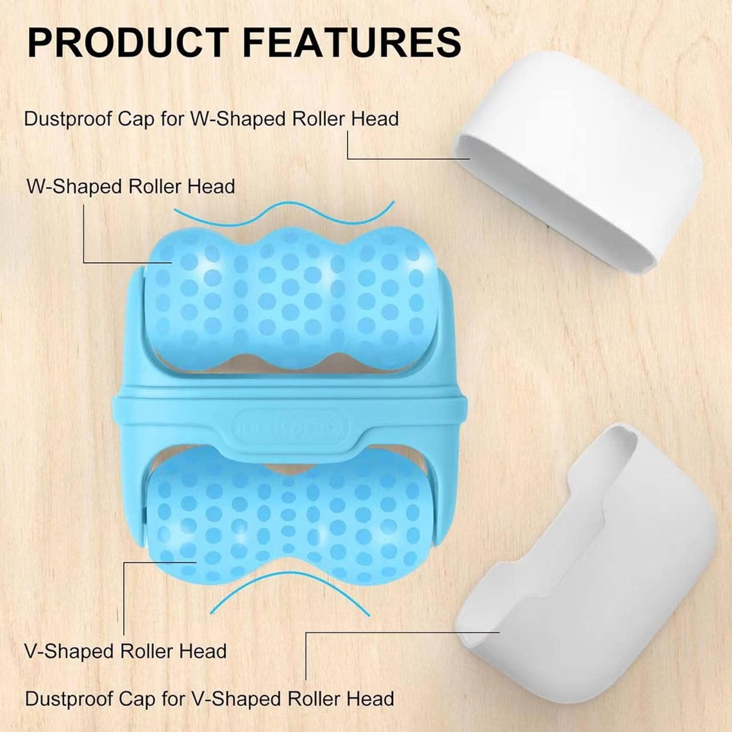 UK-0844 2 in 1 Upgraded Ice Roller For Face and Eyes, Neck and Body | For Puffy Eyes, Pimple | Easy to Use and Carry | Unbreakable and Reusable | Glowing and Clear Skin, Women Gift