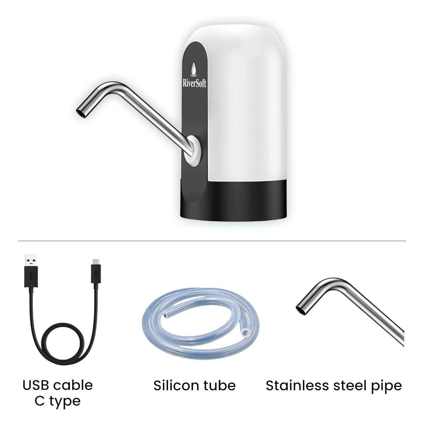 UK-0128 Automatic Drinking Cooler USB Charger Portable Pump Dispenser| Wireless Water Can Dispenser Pump