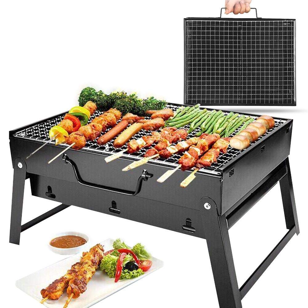 UK-0141 Portable Barbeque Charcoal BBQ Grill Oven Charcoal BBQ Grill Oven Set For Kitchen Home Garden Traveling Cooking - Both for Outdoor & Indoor (BBQ Grill)