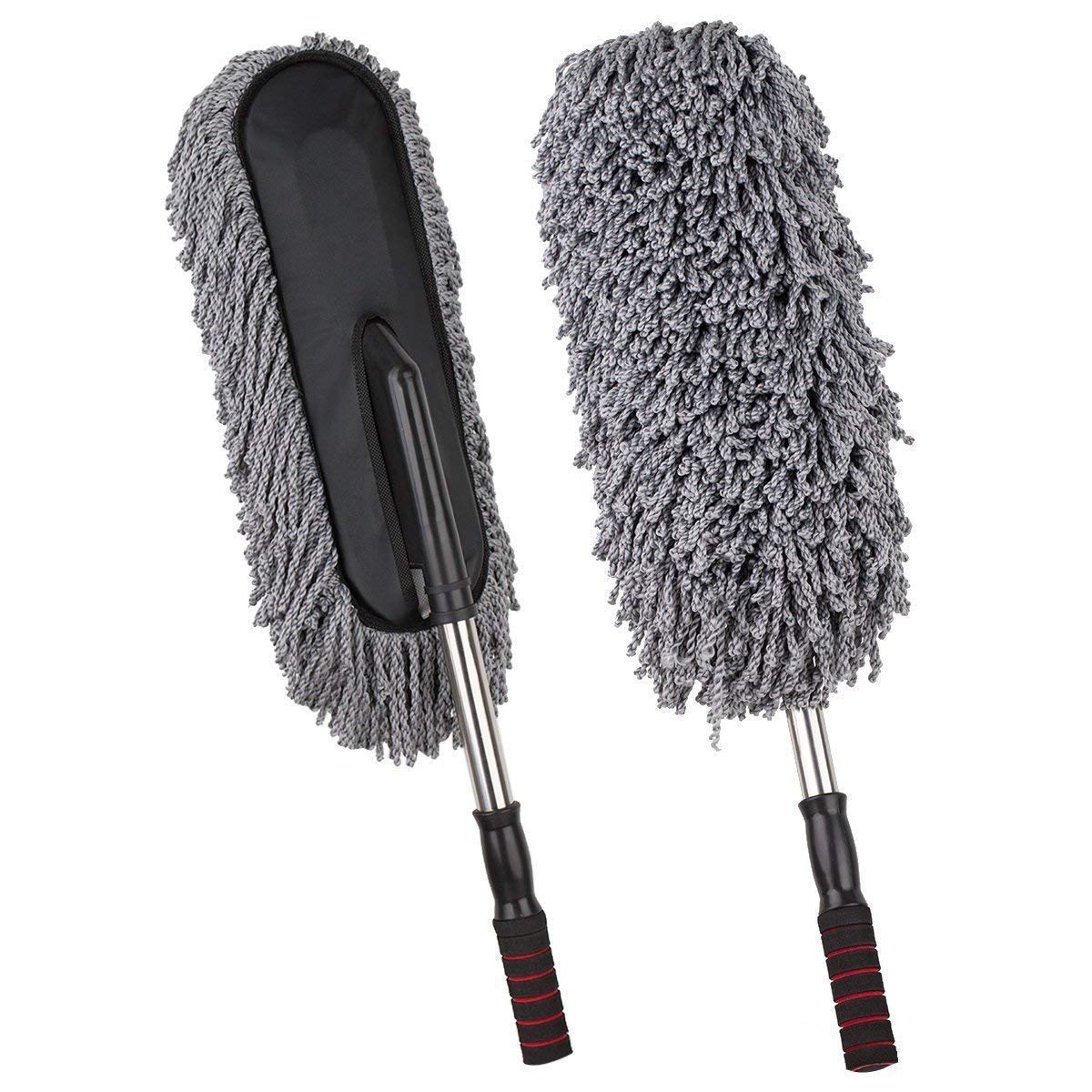 UK-0118 Car Duster, Extendable Long Handle Microfiber Car Cleaner Exterior Scratch Free Car Cleaning Tool