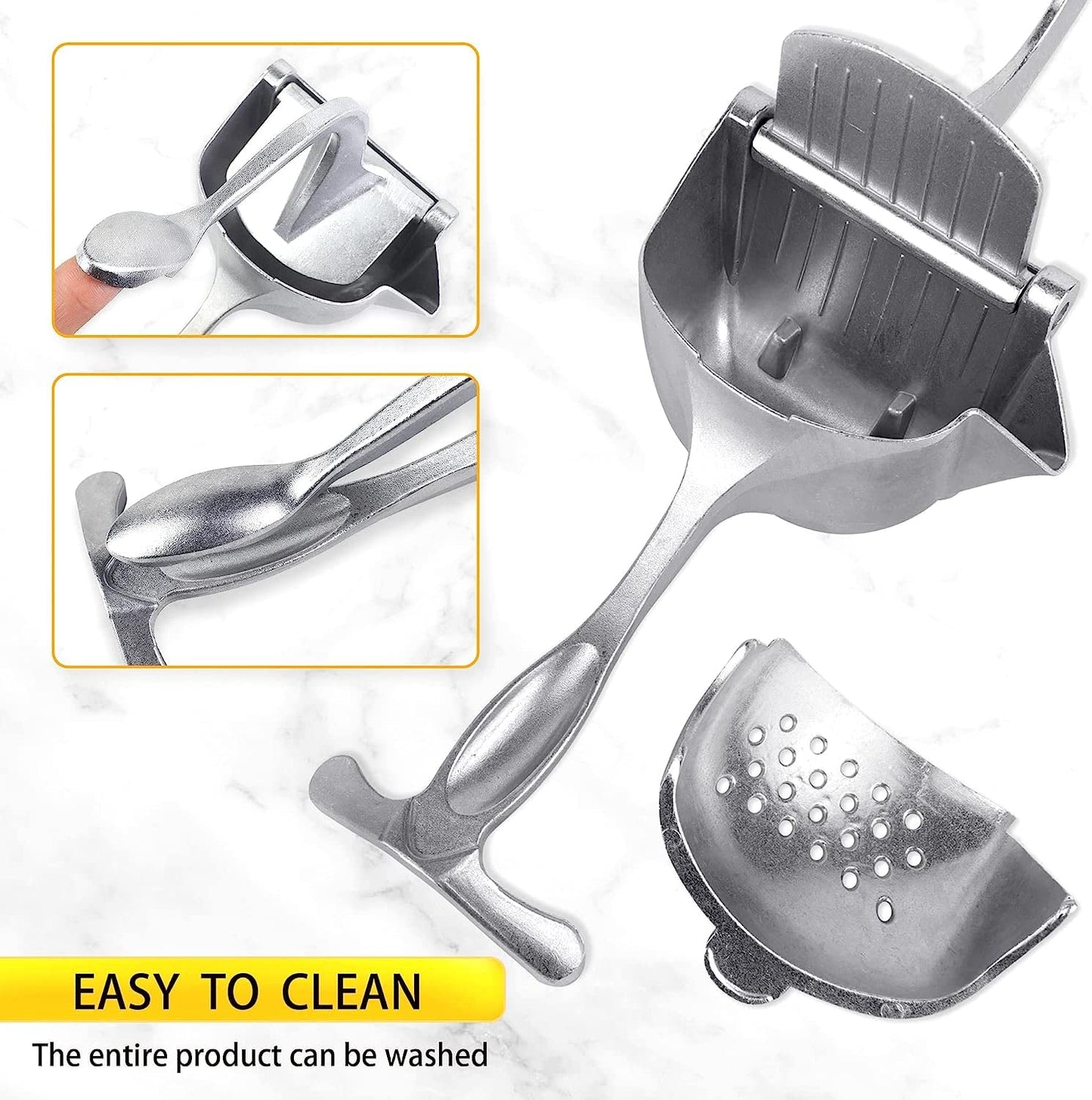UK-0830 Aluminium Hand Press Juicer Machine, Manual Fruit Squeezer Orange Heavy Duty Multipurpose for Fruits, Ergonomic Handle Design