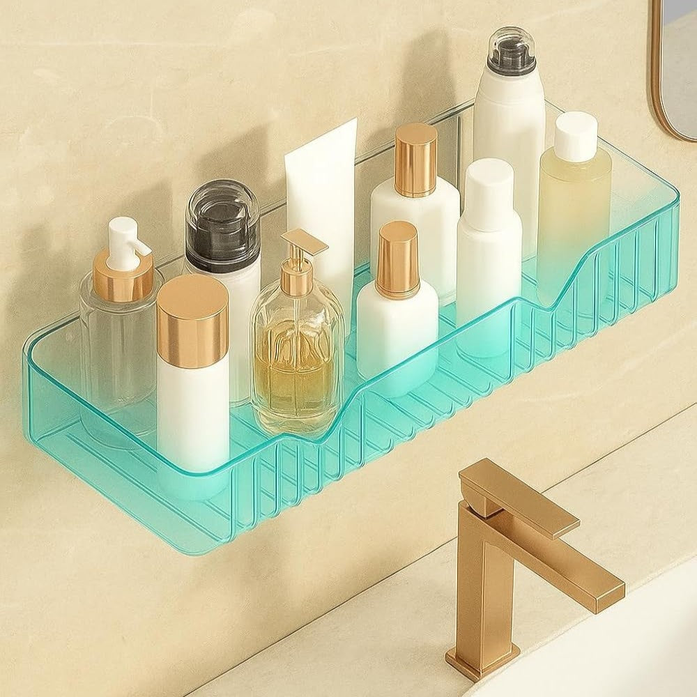 UK-1048 Wall Shelf Organizer Wall Mounted Toilet Shelves Rack Holder Stand for Bathroom Accessories