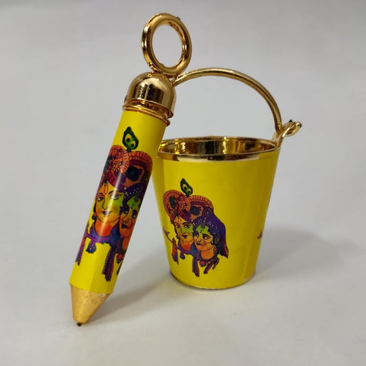 UK-0810 Holi Bucket and Pichkari/Pichakari Set for Holi Celebration for Holi Festival Daily Bathing Toy Combo(Multicolor)