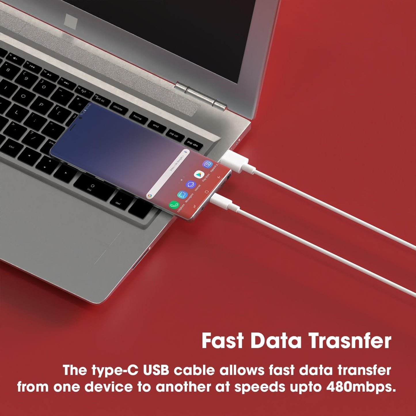UK-0917 Type C Fast Charging Cable with High-Speed Compatible With All Smartphones