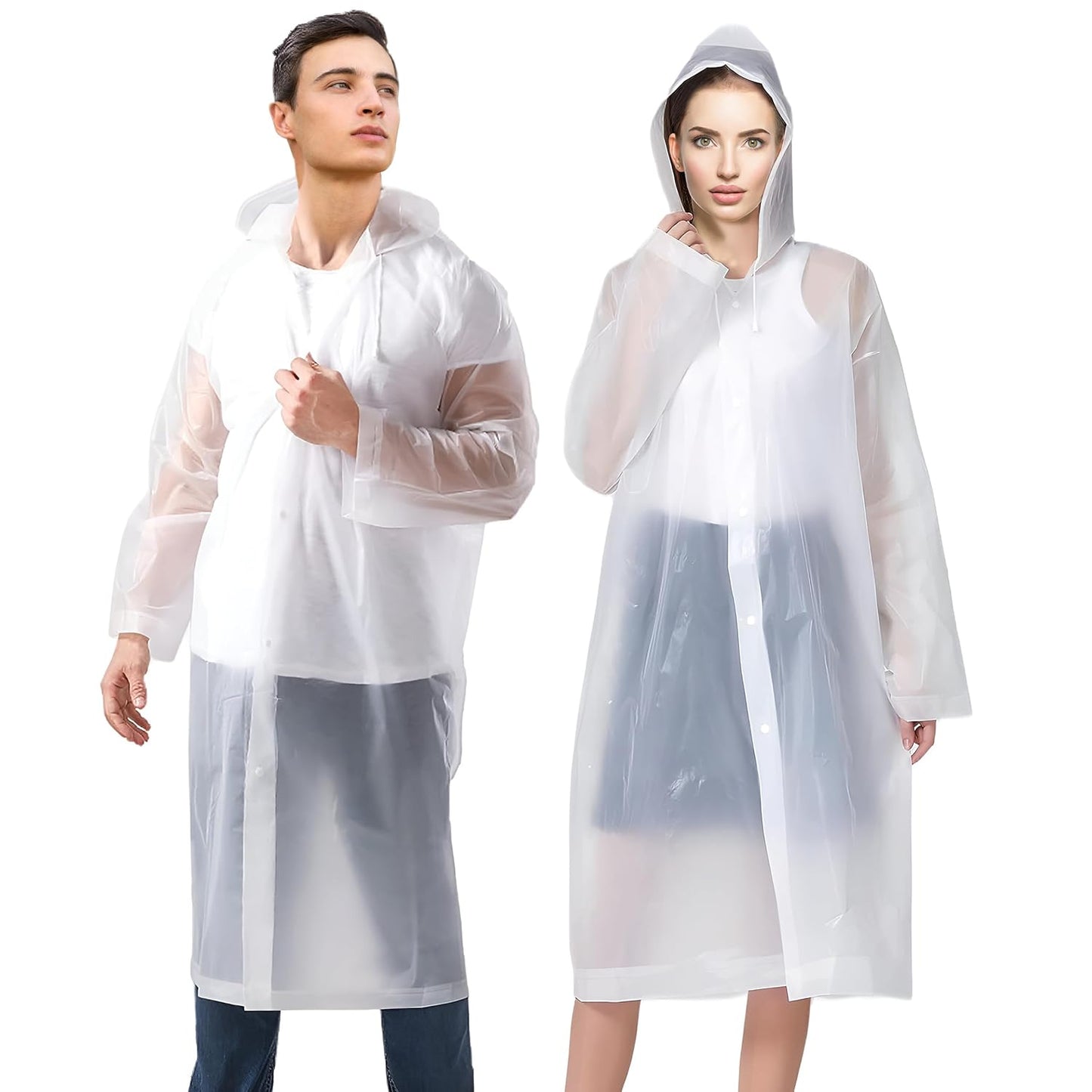 UK-0875 EVA Waterproof Rain Coat Universal Outdoor Water Resistant Rainwear Suit for Men - Women Boys & Girls