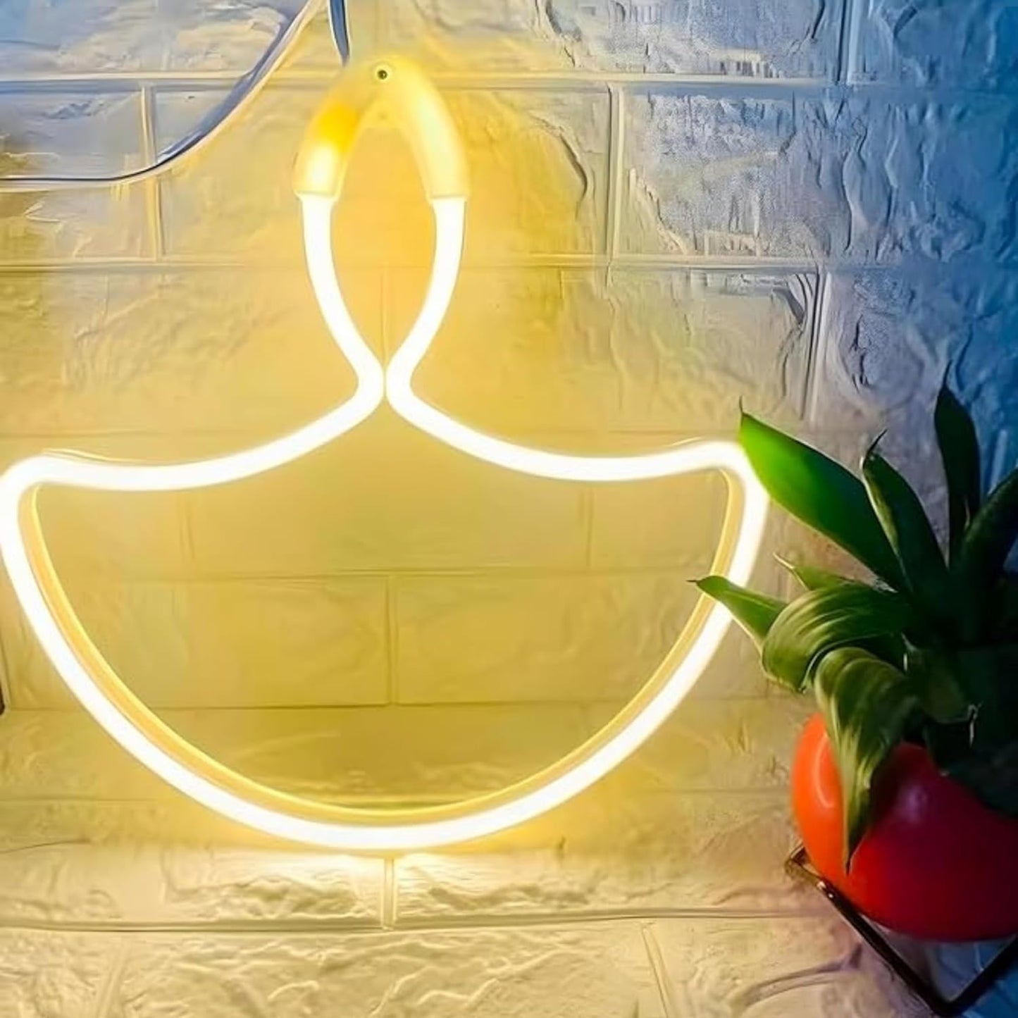 UK-1011 Diwali Diya Neon Sign Strip Lights, LED Strip Rope Lights for Home Party Supplies Decor Accessory | Signs for Diwali Room Indoor Outdoor Decoration Light