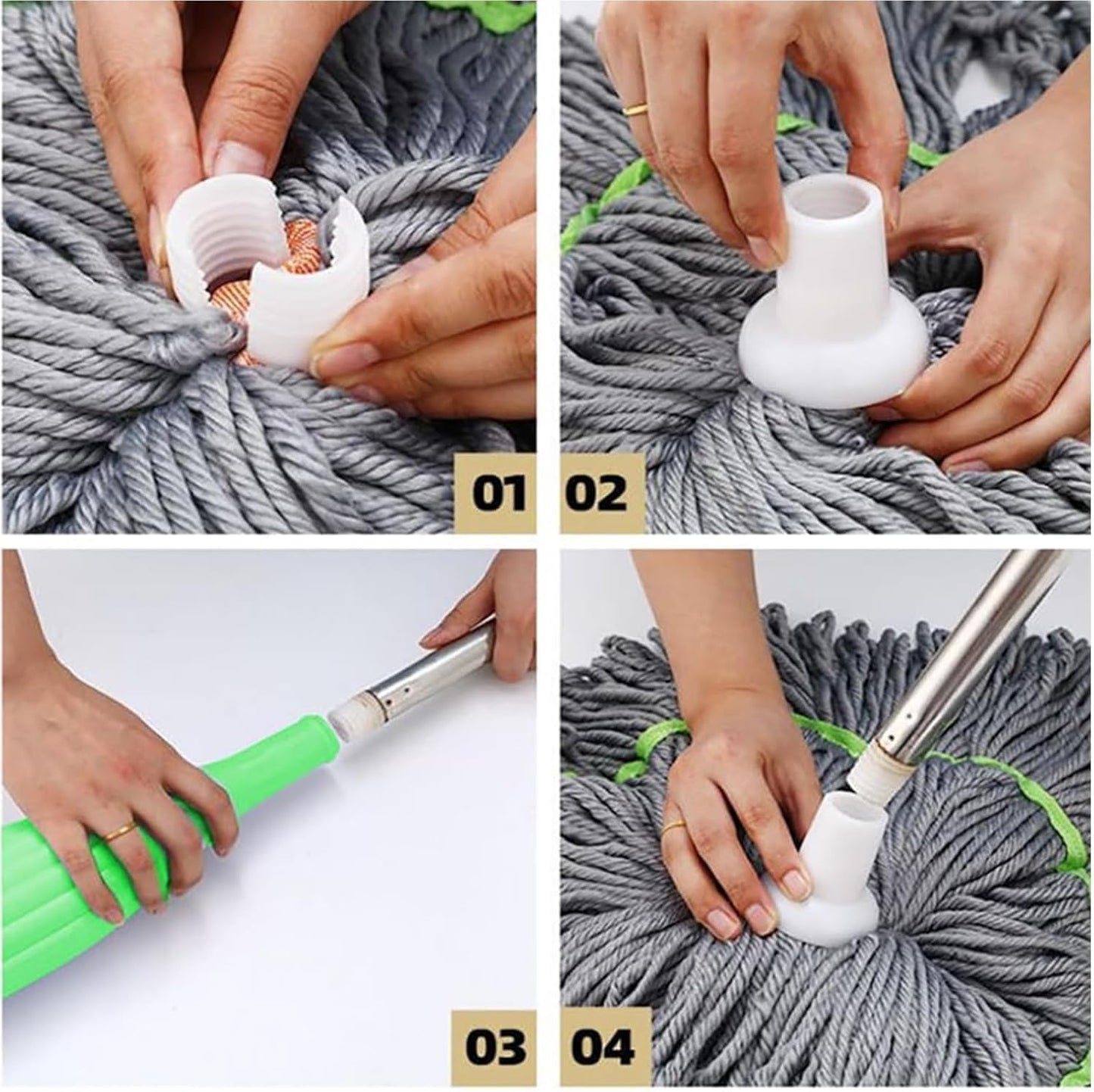 UK-0708 2 in 1 Dehydrated Floor Cleaning Mop || Self-Wringing Floor Mop || 360 Rotatable Adjustable Cleaning Mop, || Microfiber Mop Wet and Dry for Bathroom/Offfice/Home/Outdoor