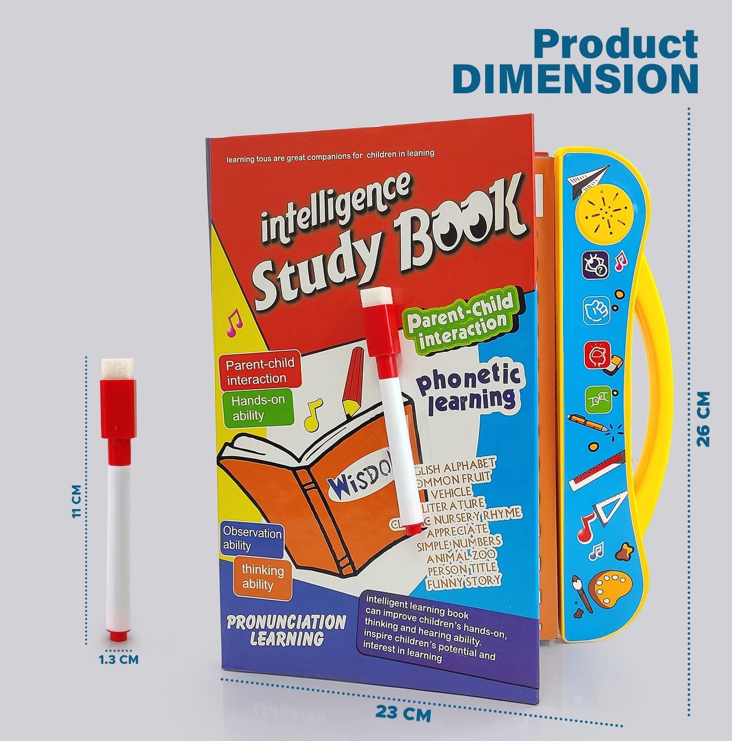 UK-0321 Interactive E Learning Children Book Musical English Educational Phonetic Learning Book for 3+ Years, Model - Puzzle Fun