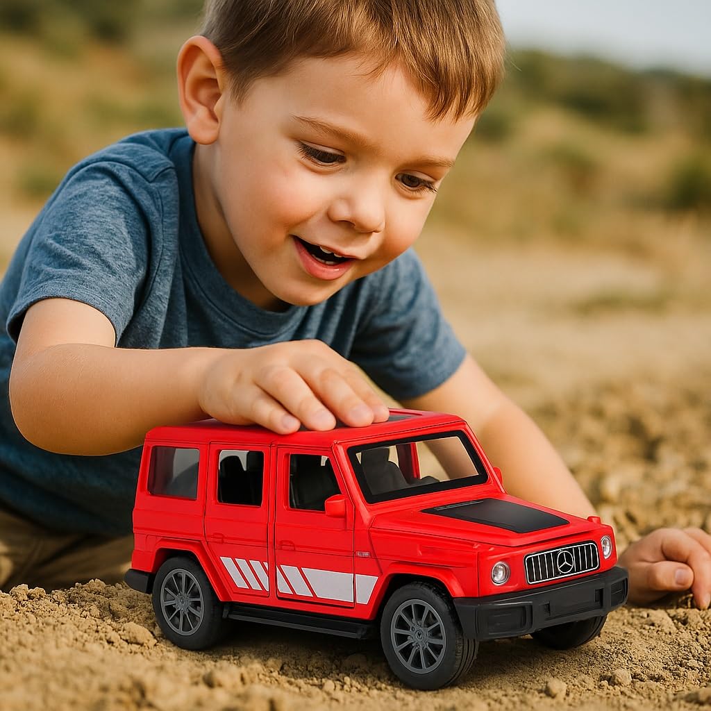 UK-0967 Mercedes G Wagon Car AMG G63 – 1:32 Scale Alloy Pull-Back G-Wagon Car Model, Off-Road Vehicle Toy for Kids & Collectors, Gift for Boys & Enthusiasts