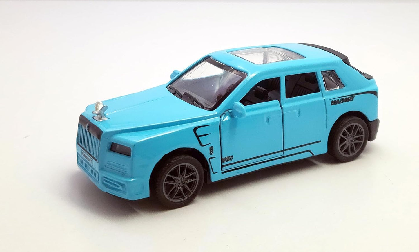 UK-0945 Rolls-Royce Cullinan Premium Car Toy for Kids Realistic Miniature Model , Metal Pull-Back Action Openable Doors Lights and Music