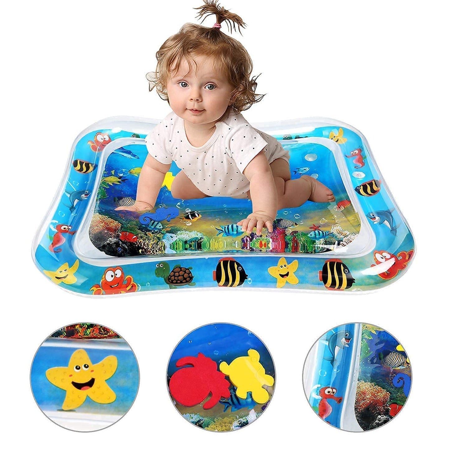 UK-0135 Baby Kids Water Play Mat Toys Baby Slapped Pad Water & Leak Proof Baby Carpet Inflatable, Fun & Play