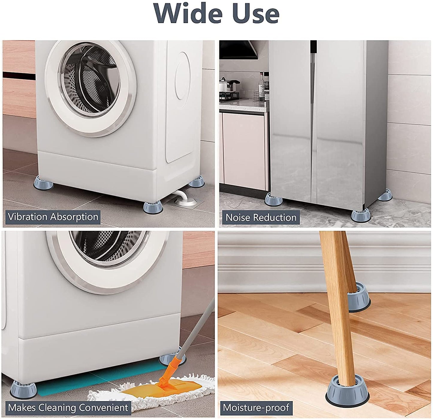 UK-0121 Anti Vibration Pads for Washing Machine/Fridge/Home Furniture