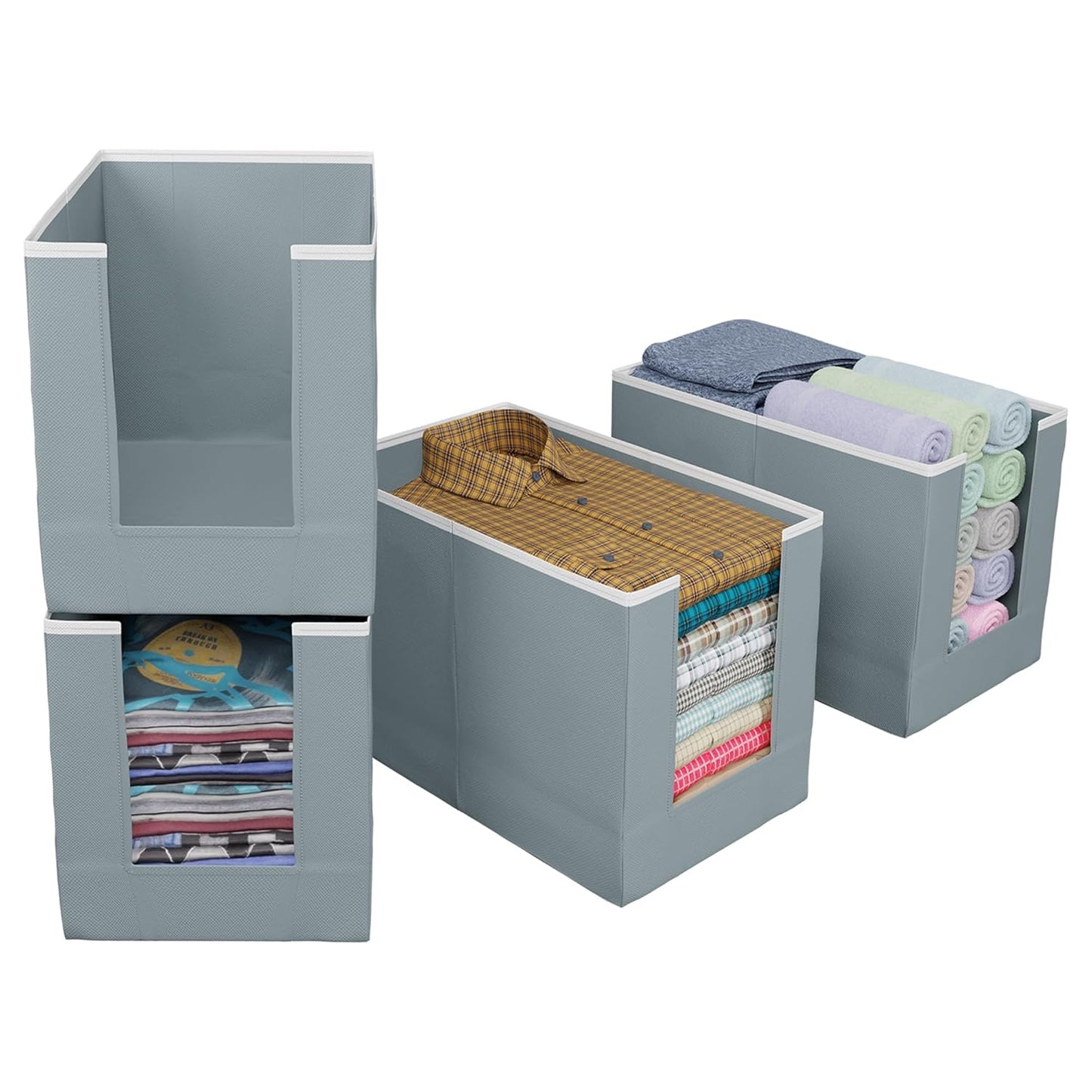 UK-0960 Clothes Organizer| Foldable Non Woven Material|Closet & Wardrobe Organizer