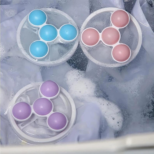 UK-0703 Washing Machine Floating Lint Mesh Bag Net Hair Filter Remover Net Pouch Hair Catcher Lint Catcher Laundry Ball Floating Pet Fur Lint Hair Catcher Household Reusable