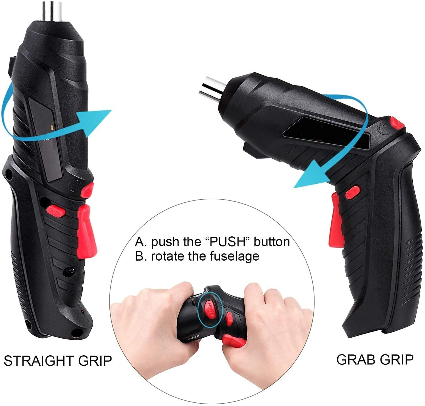 UK-0758 Portable Electric Screwdriver USB Rechargeable with 47 Tool Set for Drilling Repair cordless screwdriver rechargeable screwdriver small electric screwdriver