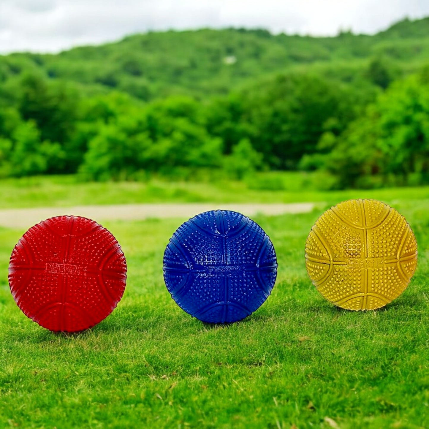 UK-0821 Basket Design Rubber Ball