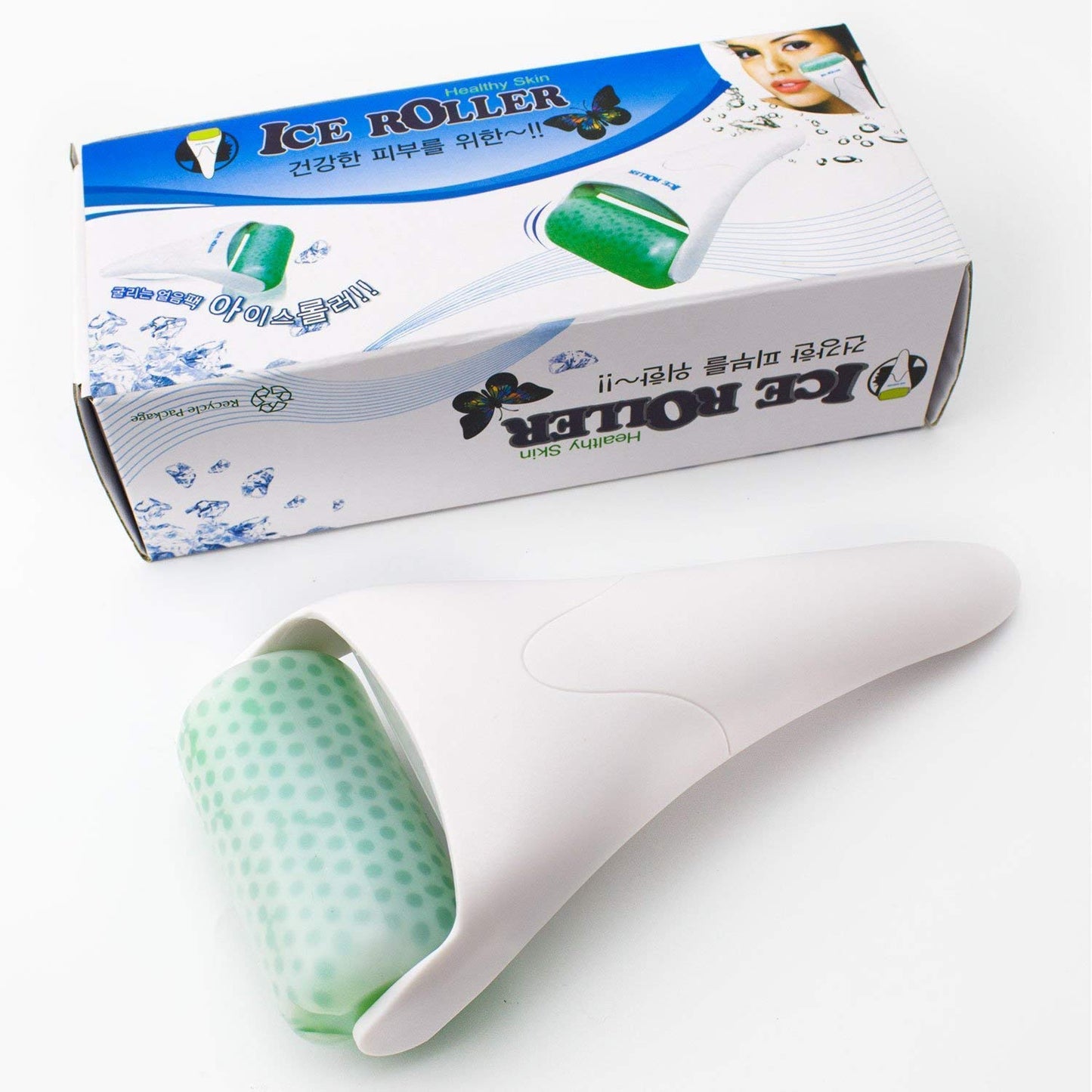 UK-0846 Ice Roller for Face & Eye Puffiness Migraine Relief, Ice Face Rollers for Women Facial Massager, Minor Injury, Headaches Relief, Anti Wrinkle Skin Care Product