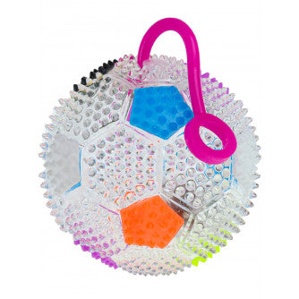 UK-0730 Spiky Massage Ball Light Up LED Flashing Rubber 3" Balls for Kids